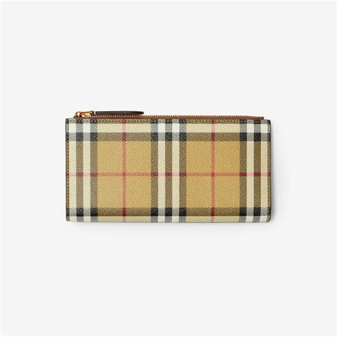 burberry damen brieftasche|Large Check Bifold Wallet in Archive beige .